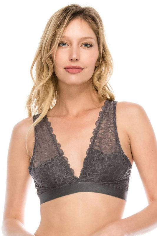 Floral lace bralette