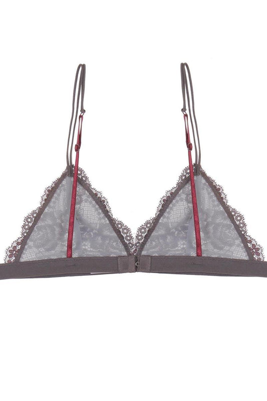 Floral lace overlayed bralette