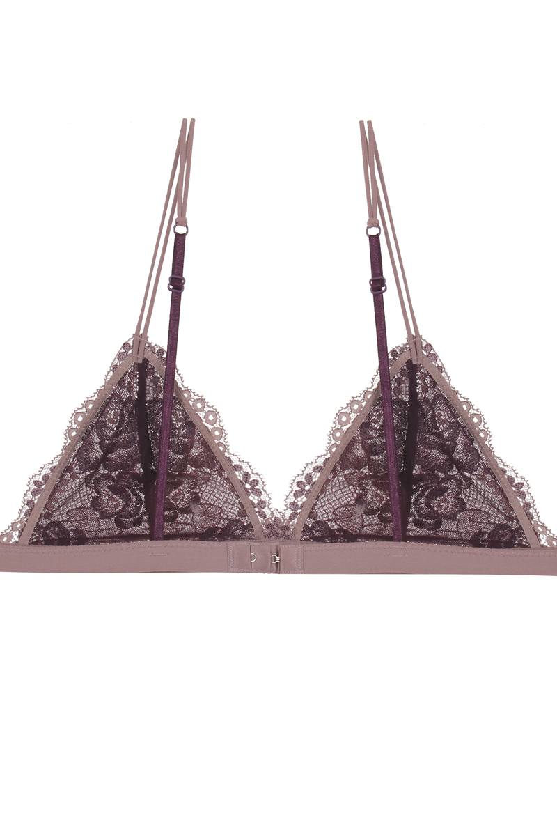 Floral lace overlayed bralette