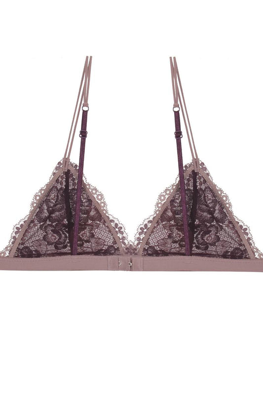 Floral lace overlayed bralette