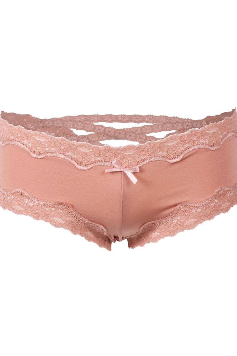 Sheer & super caged lace back bikini