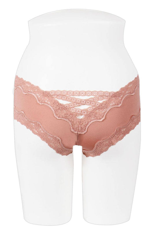 Sheer & super caged lace back bikini