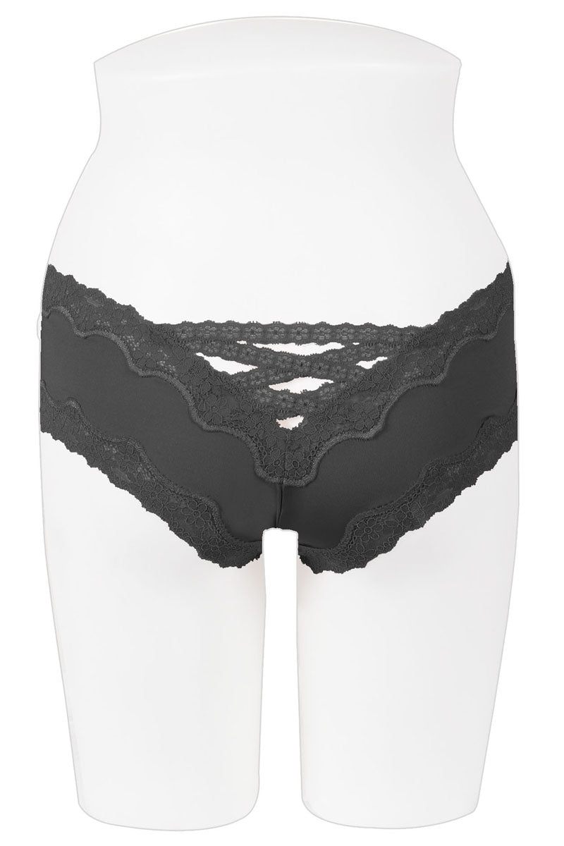 Sheer & super caged lace back bikini