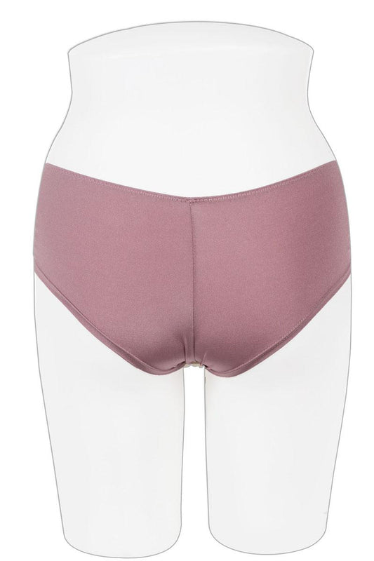 Microfiber & mesh keyholes hipster