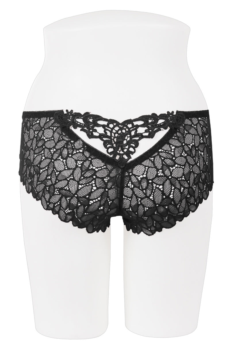 Embroidery cage hi waist bikini