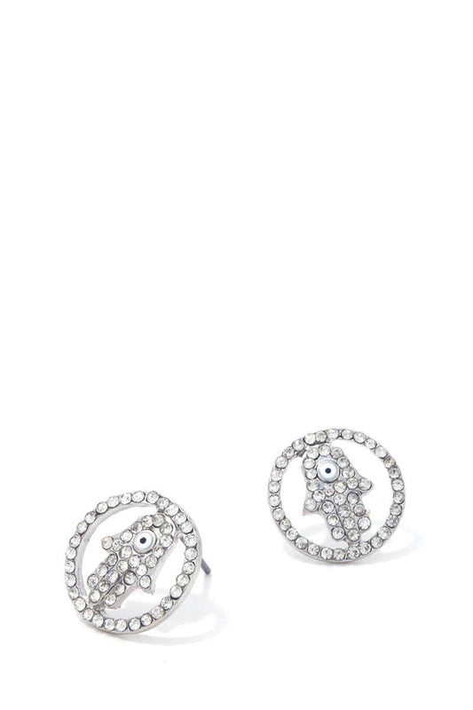 Hamsa Hand Stud Earring