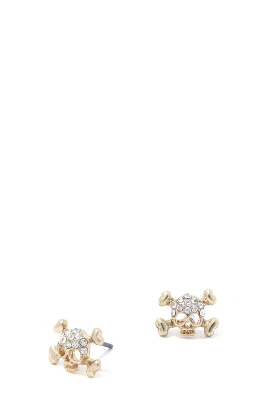 Dainty Skull Stud Earring