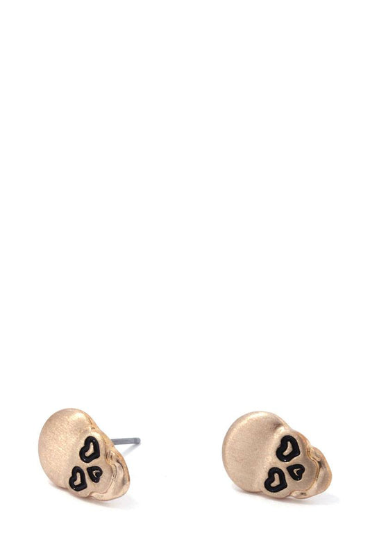 Metal Skull Stud Earring