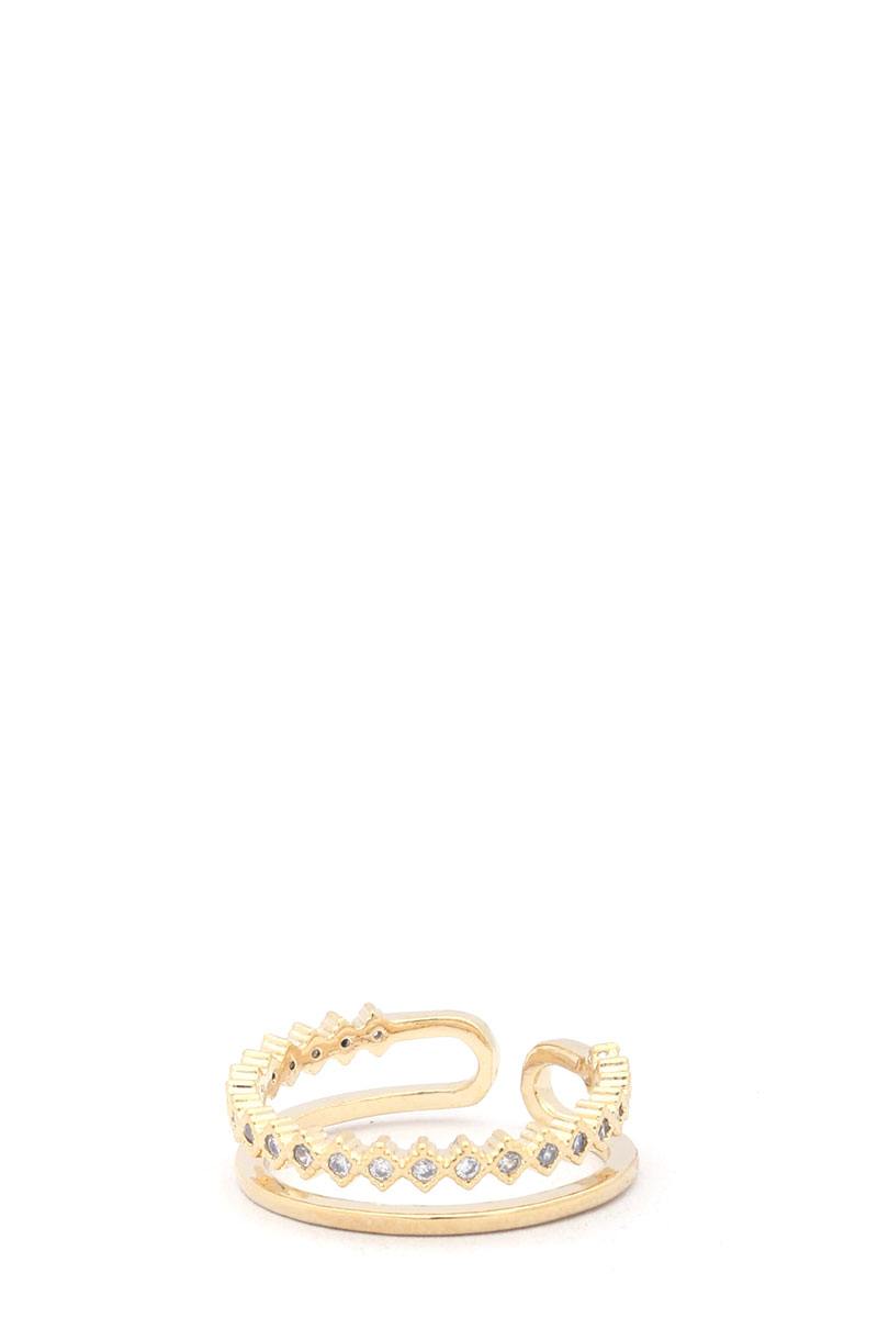 Rhinestone Metal Ring