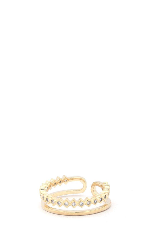 Rhinestone Metal Ring