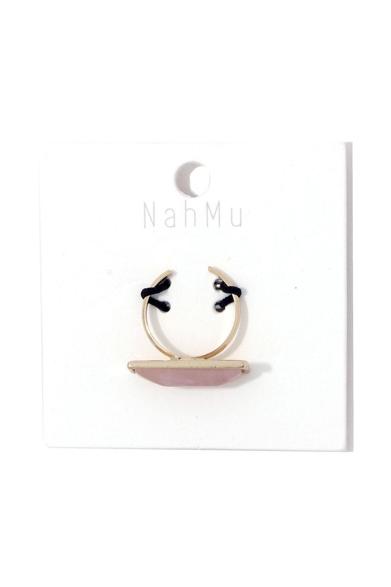 Rectangular Stone Cuff Ring