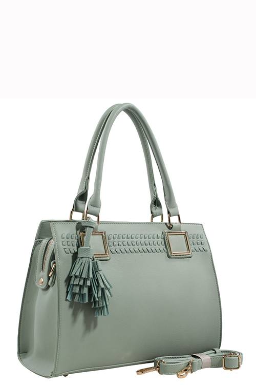 Designer Tote Bag With Tassel