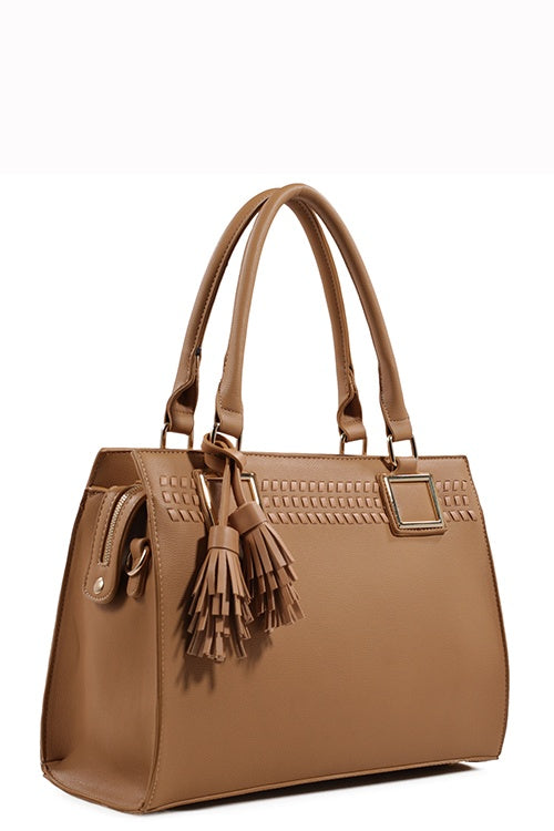 Designer Tote Bag With Tassel