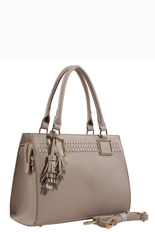 Designer Tote Bag With Tassel