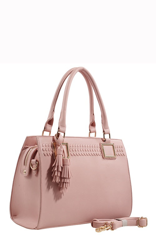 Designer Tote Bag With Tassel