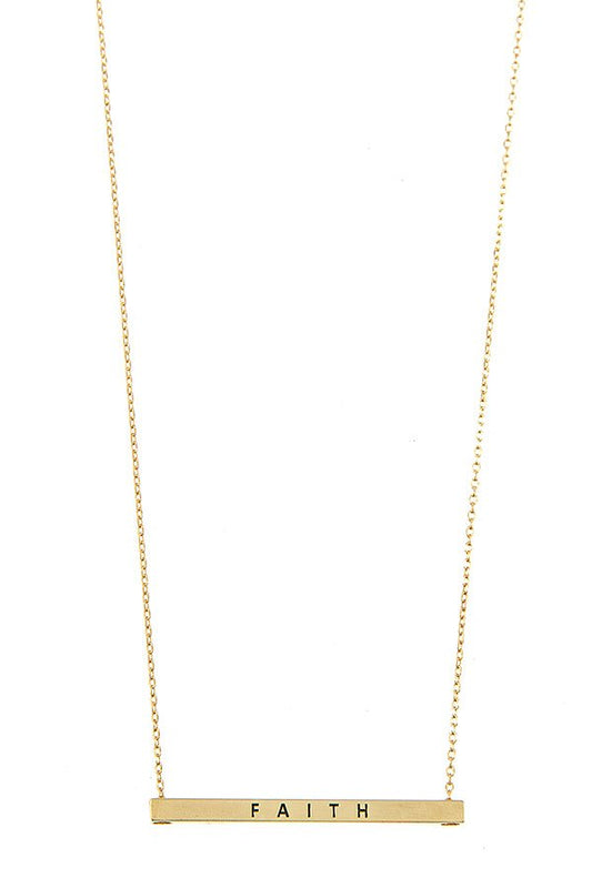 Faith Bar Necklace