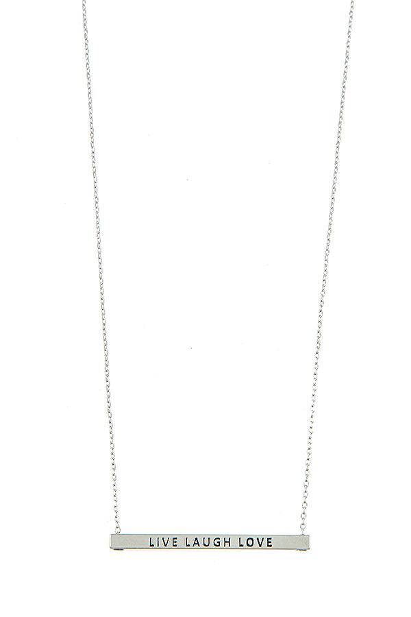Live Laugh Love Bar Necklace