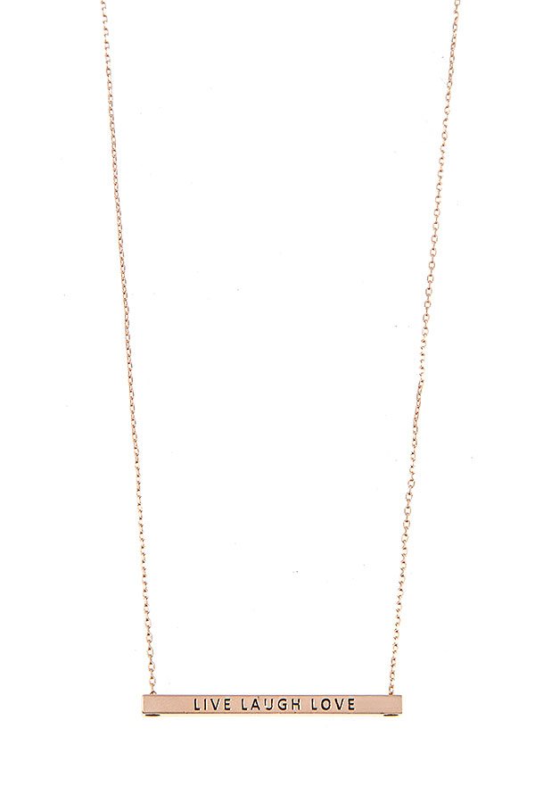 Live Laugh Love Bar Necklace