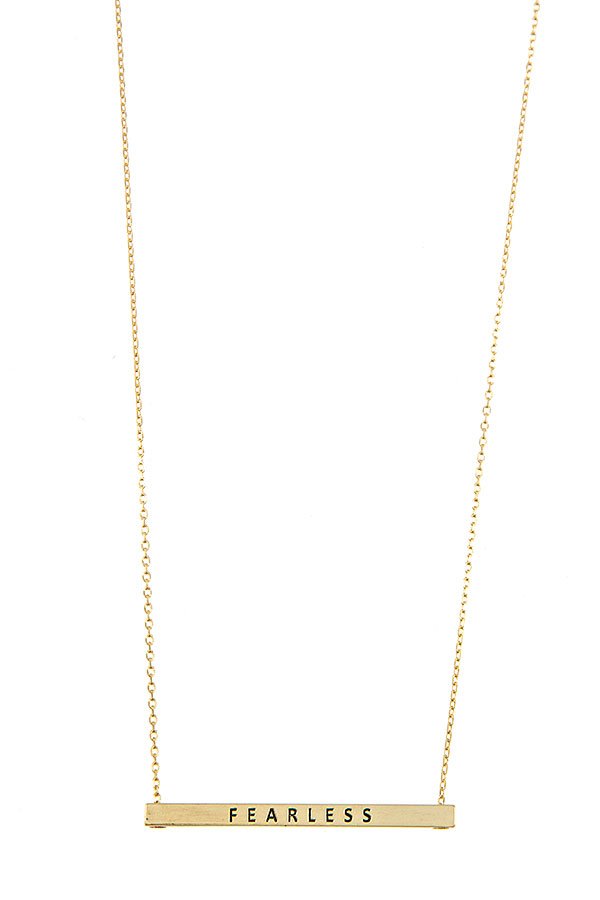 Fearless Bar Necklace
