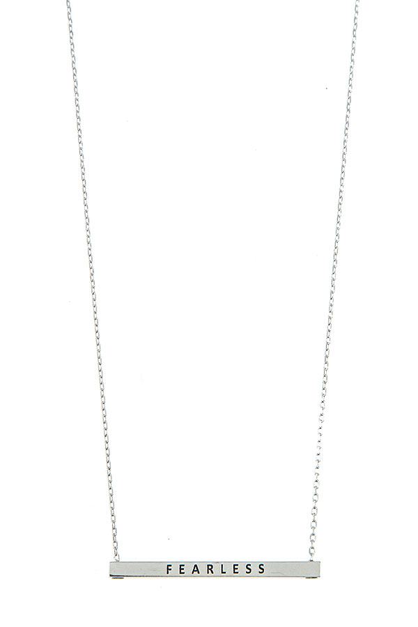 Fearless Bar Necklace