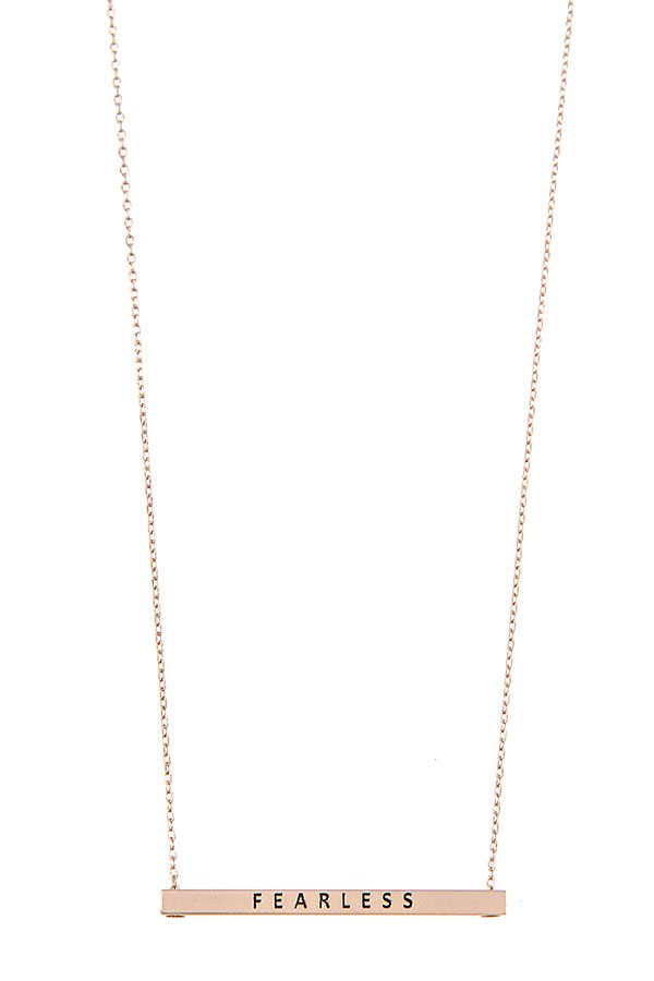 Fearless Bar Necklace