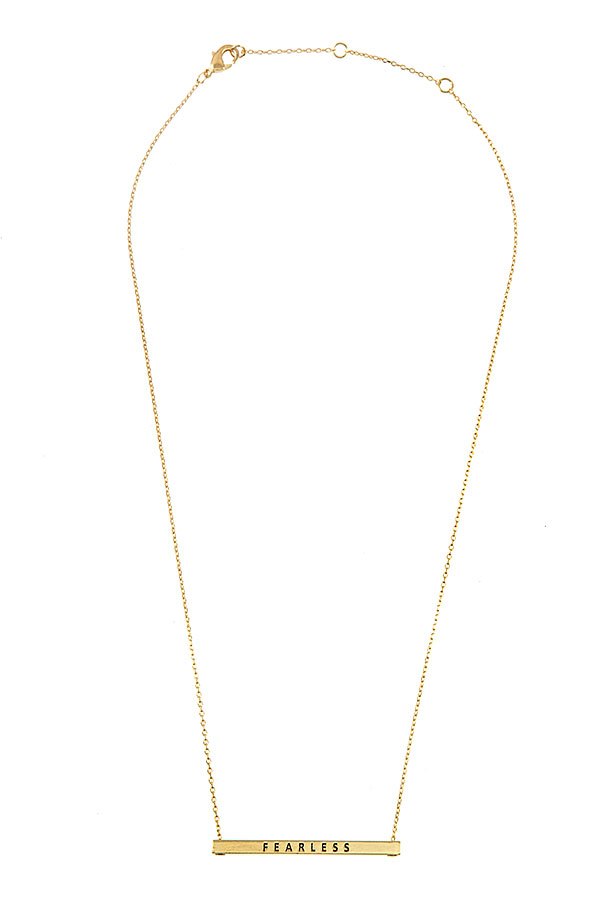 Fearless Bar Necklace
