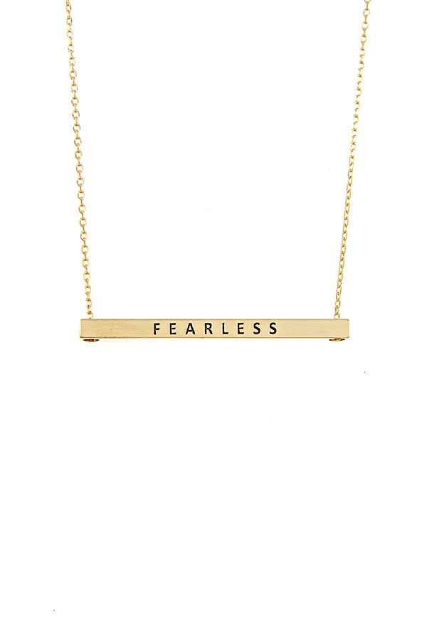 Fearless Bar Necklace
