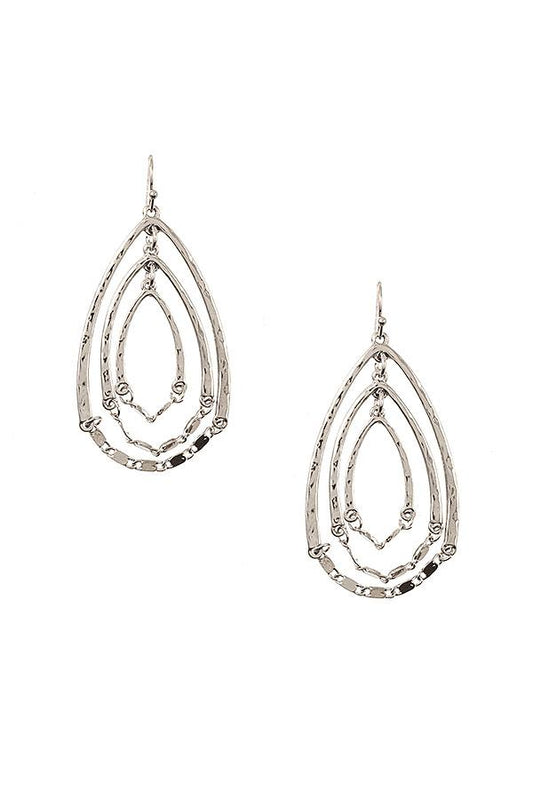 Multi Teardrop Dangle Earring