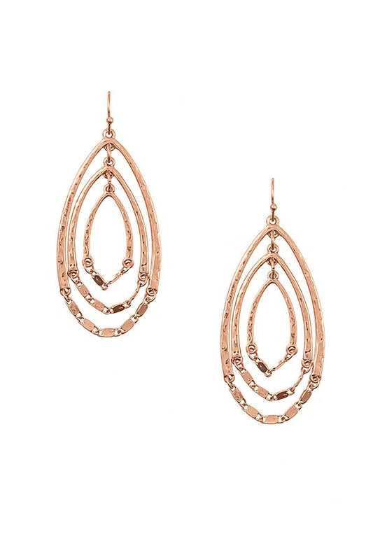 Multi Teardrop Dangle Earring