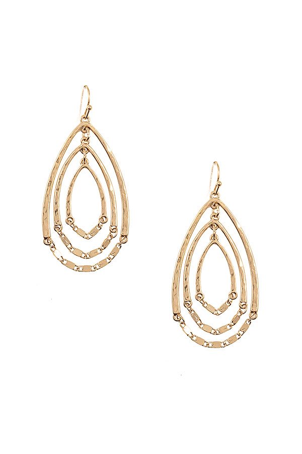 Multi Teardrop Dangle Earring