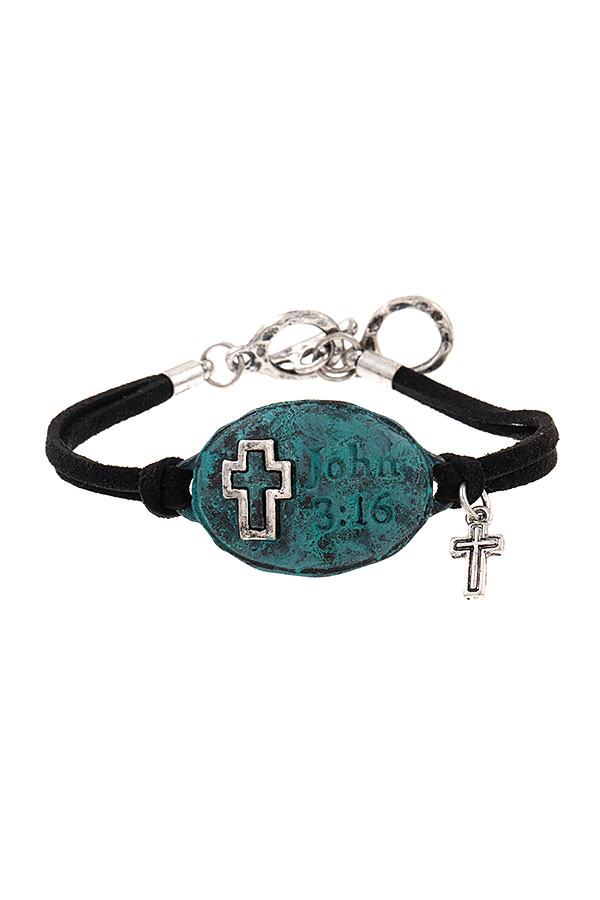 John 3-16 Etched Bracelet