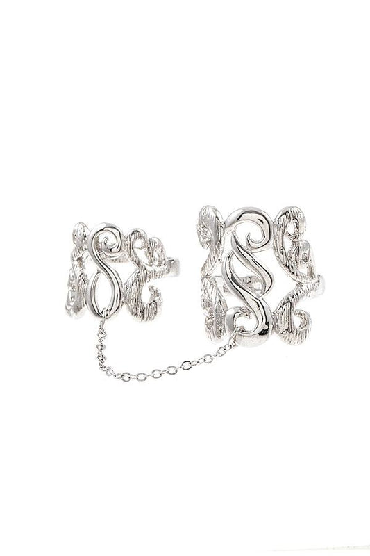 Filigree Detailed 2pc Ring Set