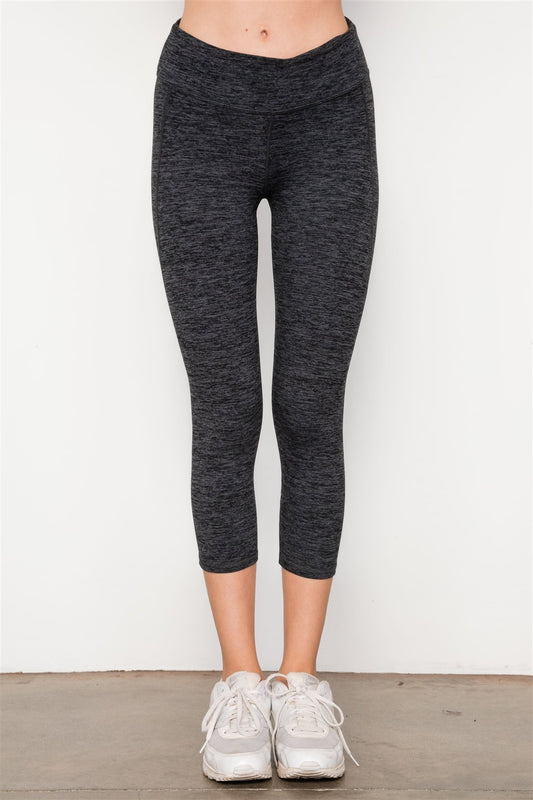 Grey Athletic Capri Leggings