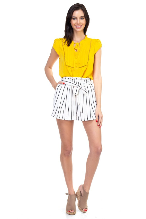 Stripe Mini Shorts