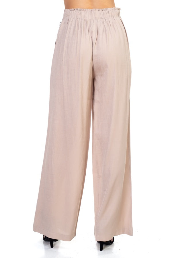 Belted Wide Leg Pants