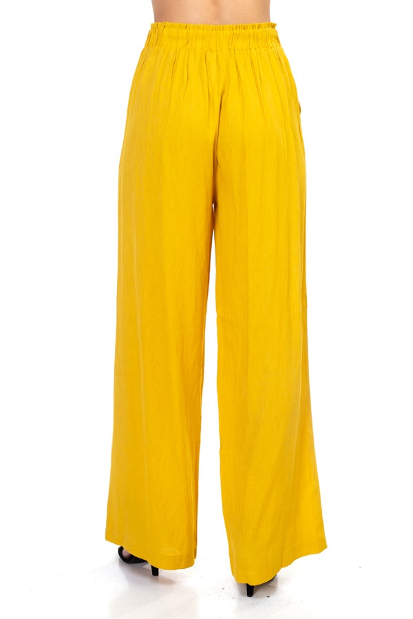 Belted Wide Leg Pants