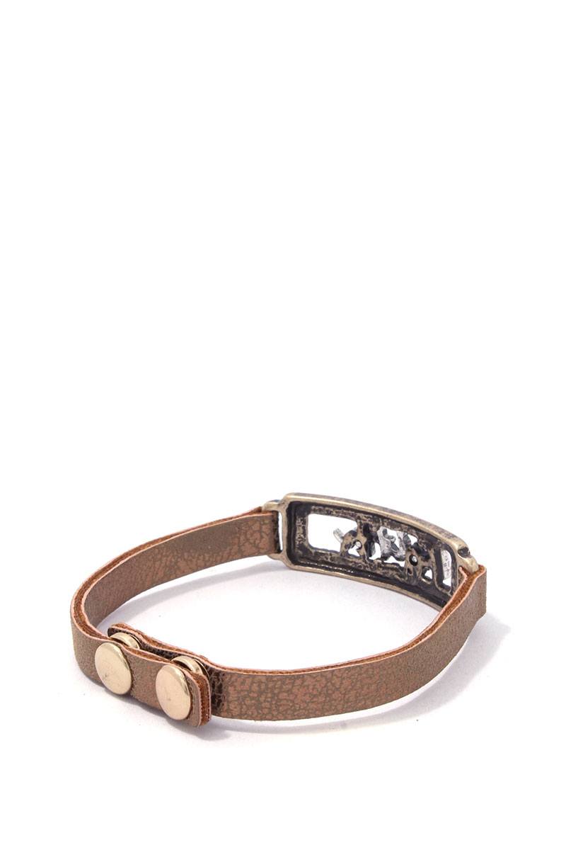 Faith Pu Leather Bracelet