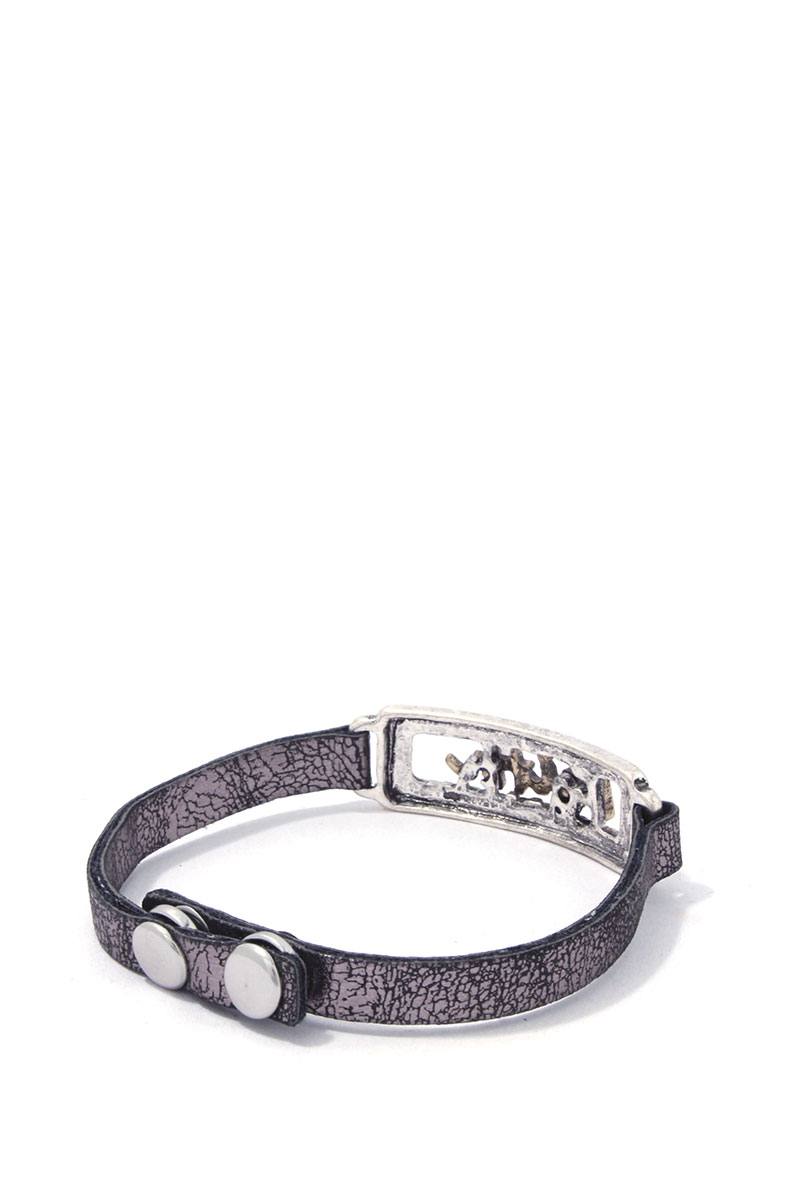 Faith Pu Leather Bracelet