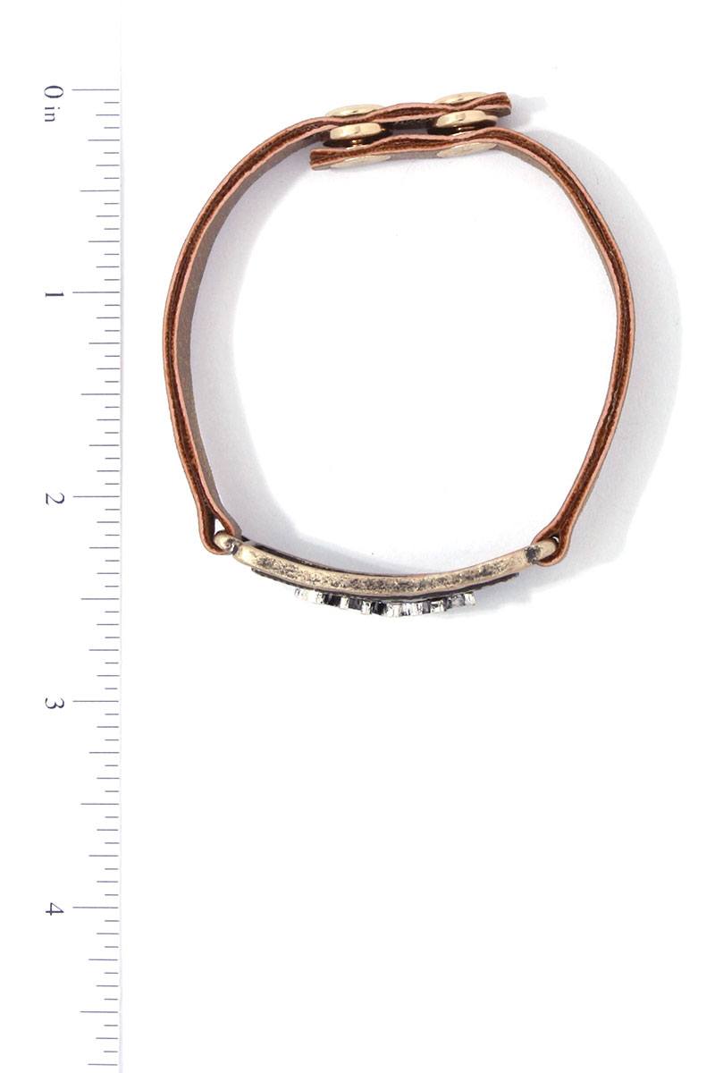 Faith Pu Leather Bracelet