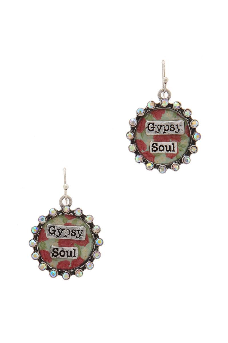 "gypsy Soul" Rhinestone Drop Earring