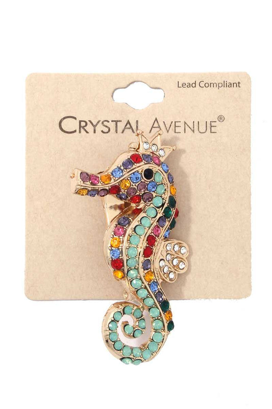 Sea Horse Brooch
