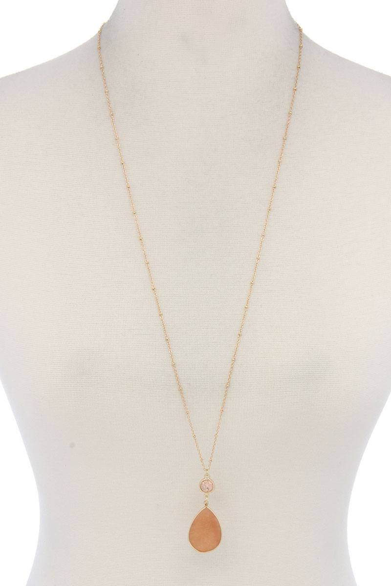 Teardrop Shape Pendant Necklace