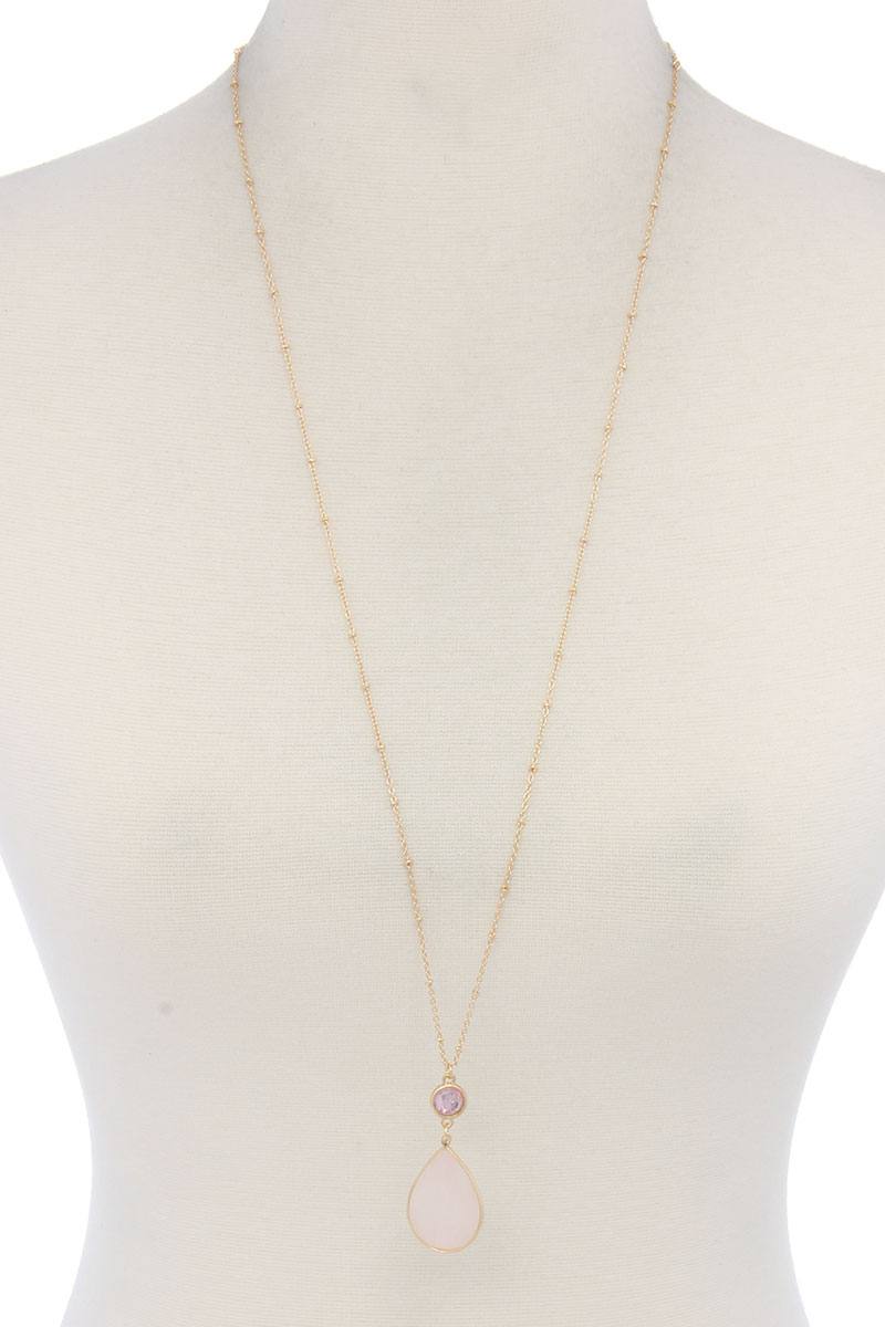 Teardrop Shape Pendant Necklace