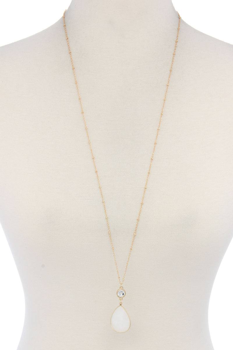 Teardrop Shape Pendant Necklace