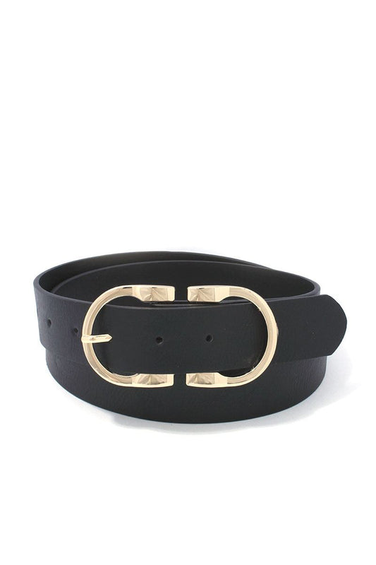 Metal Buckle Pu Leather Belt