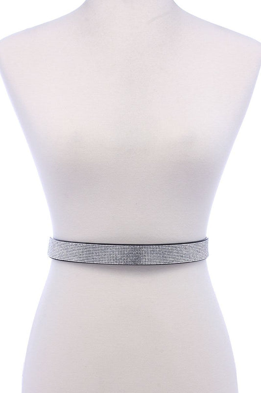 Rhinestone Stretch Belt