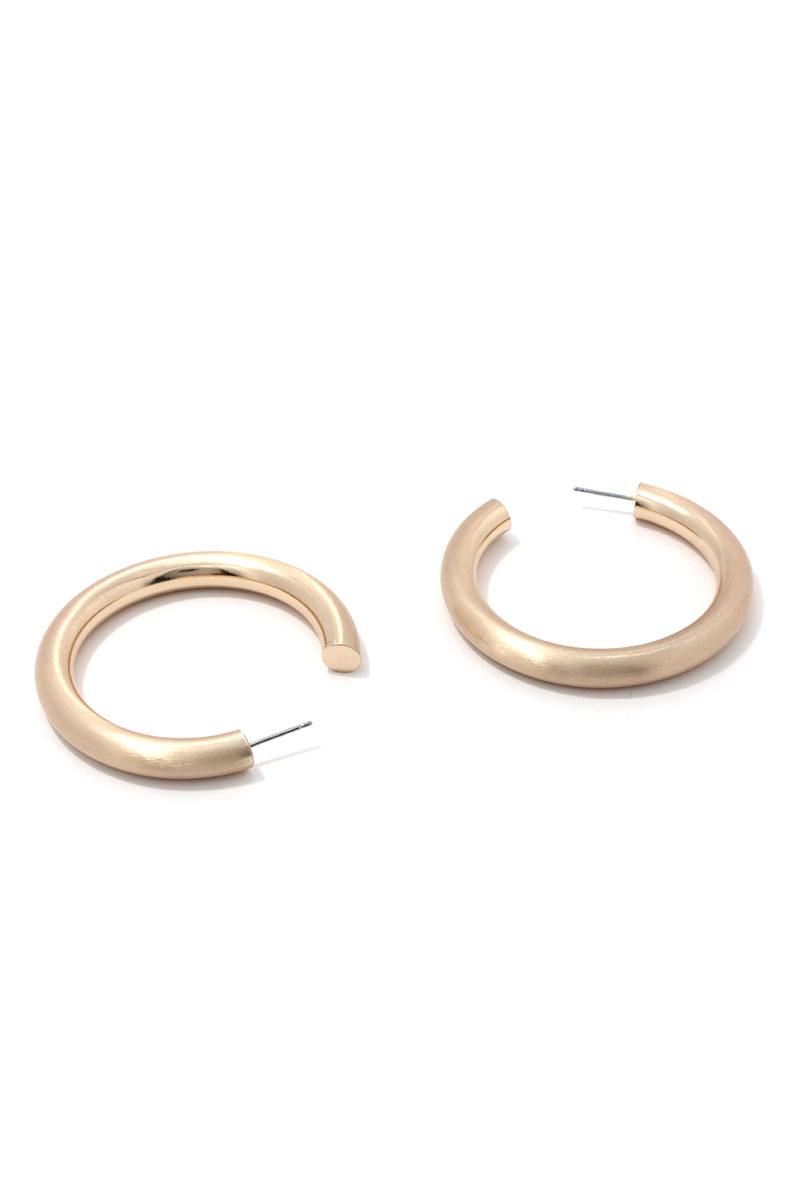 Metal Open Hoop Earring