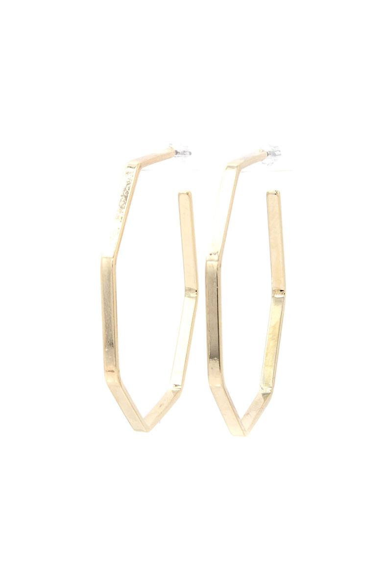 Metal Open Hoop Earring