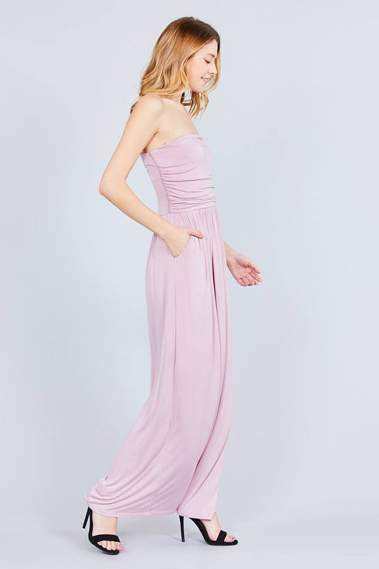 Rayon Modal Spandex Tube Top Maxi Dress