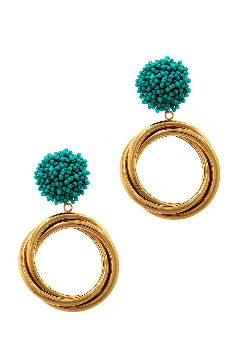 Chic Modern Multi Hoop Drop Earring